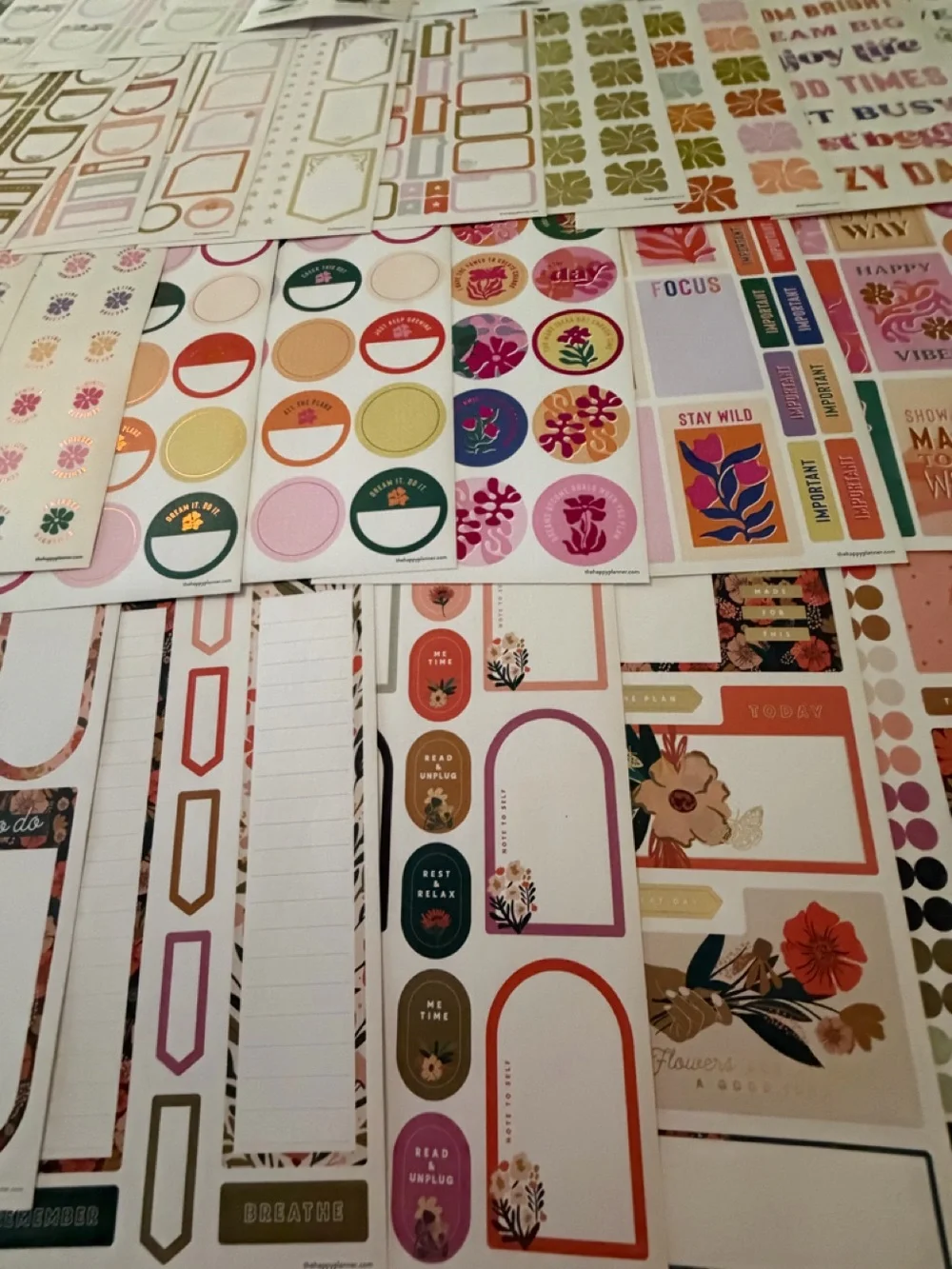 HUGE THE HAPPY PLANNER LOT OF STICKERS